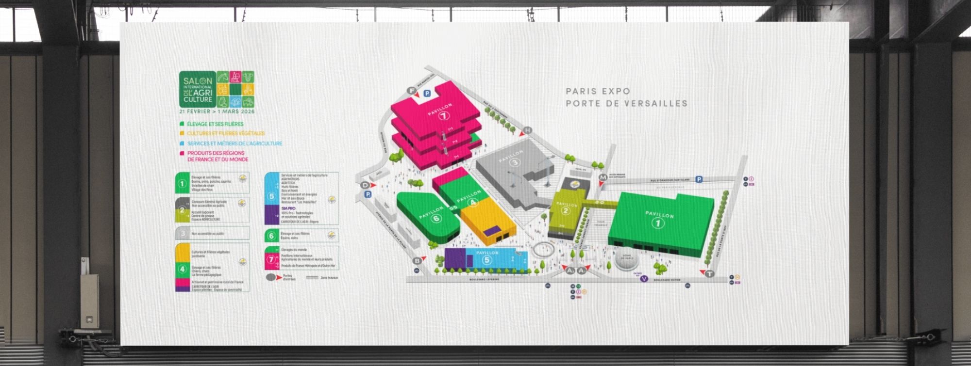 Photo du plan du Salon International de l'Agriculture 2026