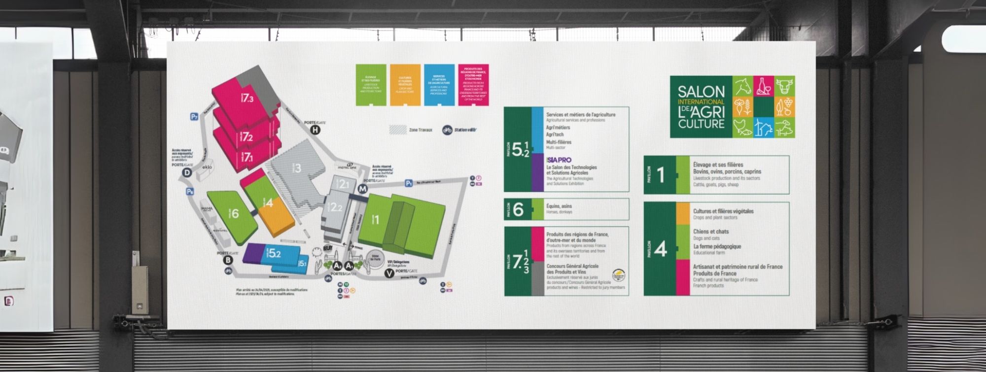 Photo du plan du Salon International de l'Agriculture 2026